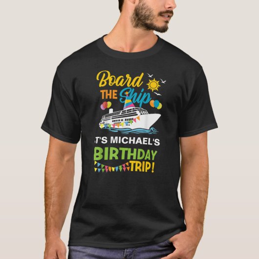 ボードザシップ誕生日クルーズ Tシャツ (正面)