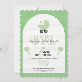 ボードシャワーカード上のベビーシャワー招待状