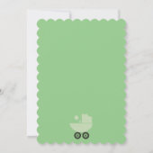 ボードシャワーカード上のベビーシャワー招待状 (裏面)