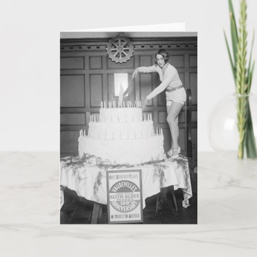 ボードビルの誕生会: 1926年 カード (正面)