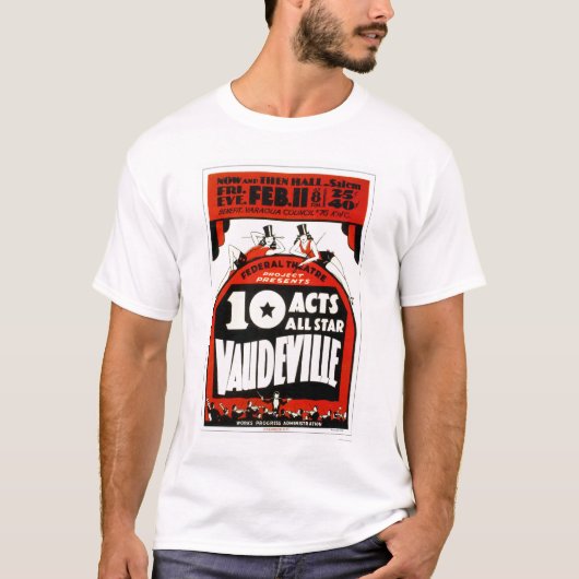 ボードビルオールスター1938 WPA Tシャツ (正面)