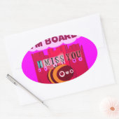 ボードビーアートプリント 楕円形シール (封筒)