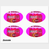 ボードビーアートプリント 楕円形シール (シート)