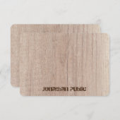 ボードプランクウッドルック動揺して文字エレガント ノートカード (正面/裏面)