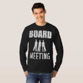 ボードミーティングスケートボードスケートで滑るスケーターミーティングスク Tシャツ (正面フル)