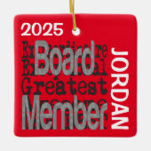 ボードメンバー超並外カスタム セラミックオーナメント (正面)