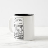 ボードレールヴィンテージ詩集 ツートーンマグカップ (正面左)