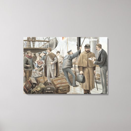 ボード上で行くティルベリー, 'P & O Pencillings キャンバスプリント (正面)