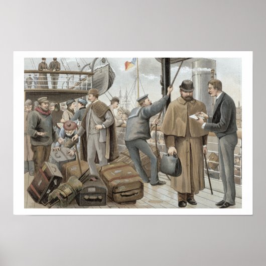 ボード上で行くティルベリー， 'P & O Pencillings ポスター (正面)