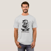 ボード上のアヒル Tシャツ (正面フル)