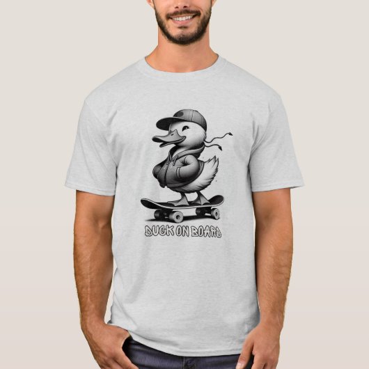 ボード上のアヒル Tシャツ (正面)