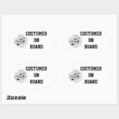 ボード上のコストシール 楕円形シール (シート)