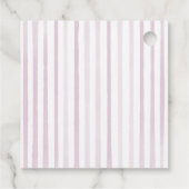 ボード上のサーフハンドドロッドピンクベビーベビーシャワー フェイバータグ (裏面)