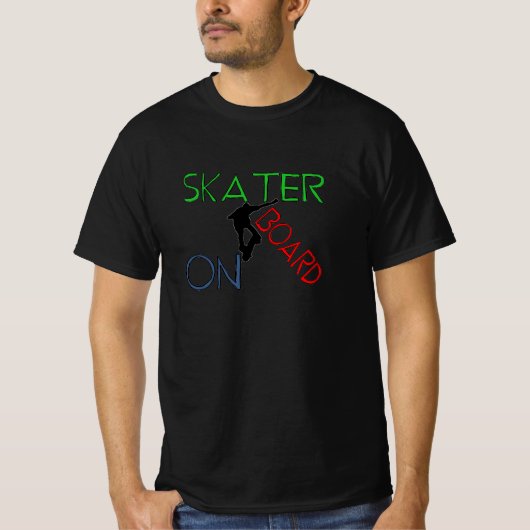ボード上のスケーター – Tシャツ (正面)
