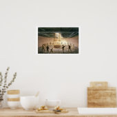 ボード上のタンクの1つを通過するケーブル ポスター (キッチン)