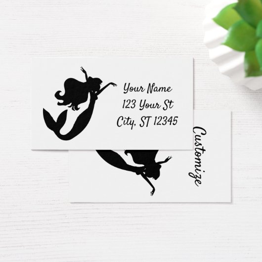 ボード上のマーメイドのシルエットThunder_Cove (デスク)