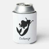 ボード上のマーメイド黒/白サンダー_コブ 缶クーラー (缶裏面)