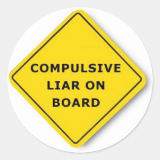 ボード上の強迫的うそつき ラウンドシール