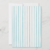 ボード上の描ベビー夏のニュートラル赤ちゃんシャワー サンキューカード (裏面)