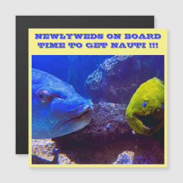 ボード上の新婚クルーズドアマグネット マグネット招待状