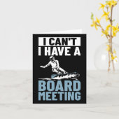 ボード会議スノーボード冬のSnを持つことができない カード (黄色い花)