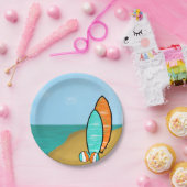 ボード及びビーチボール誕生日 ペーパープレート (パーティー)