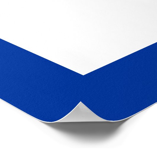 ボード黒青ウィンドサーフィンのウィンドサーファーカスタム ポスター (角)