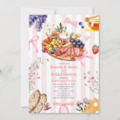 ボード&ボウズフローラシャルキュテリーブライダルシャワー 招待状 (正面)