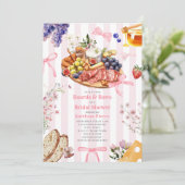 ボード&ボウズフローラシャルキュテリーブライダルシャワー 招待状 (スタンド正面)