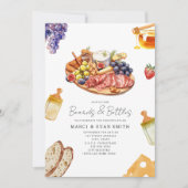 ボード&ボトルシャルキュテリーニュートラルベビーシャワー 招待状 (正面)