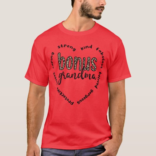 ボーナスおばあちゃん感謝ベストボーナス祖母 Tシャツ (正面)