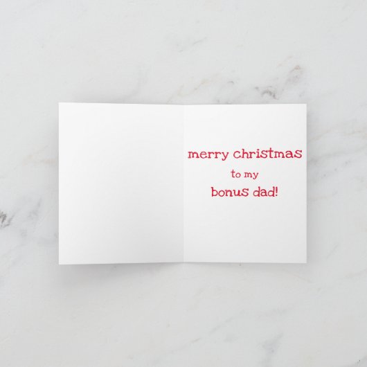 ボーナスおもしろいパパクリスマスカード用引用文 カード (内部)