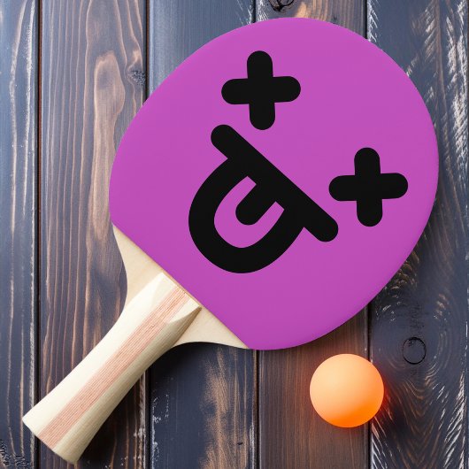 ボーナスアウト顔パープル卓球ラケット 卓球ラケット