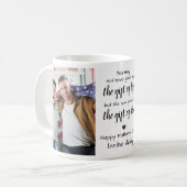 ボーナスカスタムパパ2フォトステップパパ父の日 コーヒーマグカップ (正面左)