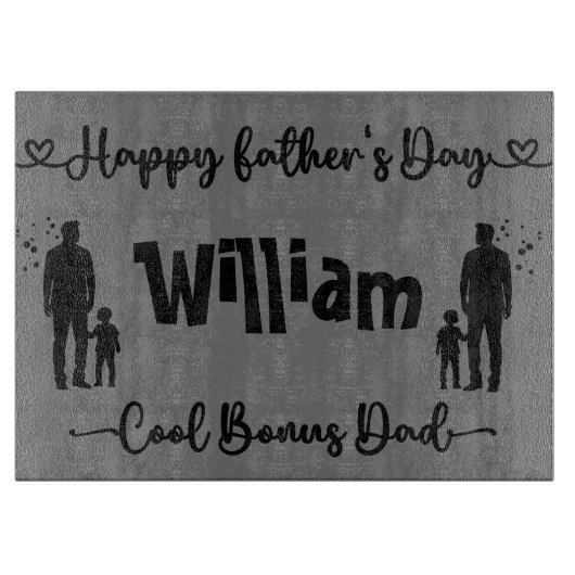 ボーナスクールパパハッピーファーザーズデイ | カッティングボード (正面)