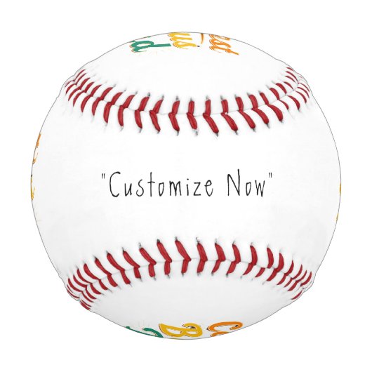 ボーナスクールパパベースボール – 心のこもった贈り物 野球ボール (正面)