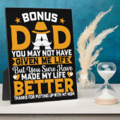 ボーナスパパの愛 – 無条件で真 フォトプラーク (側面)