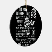 ボーナスパパの父の日娘息子の継父 セラミックオーナメント (右)