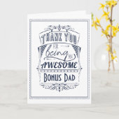 ボーナスパパをしてくれてあ素晴らしりがとう カード (黄色い花)