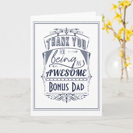 ボーナスパパをしてくれてあ素晴らしりがとう カード (黄色い花)