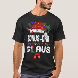 ボーナスパパクロースマッチングファミリークリスマスのクリスマス Tシャツ