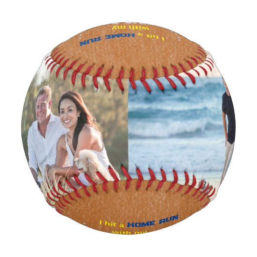 ボーナスパパスターズ父の日写真 野球ボール (裏面)