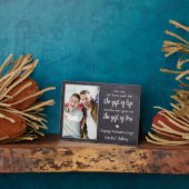 ボーナスパパパーソナライズされた詩フォトファーザーの日 フォトプラーク (側面)