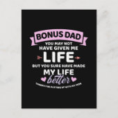 ボーナスパパ与えは私の人生より良いボーナス娘 ポストカード (正面)