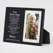 ボーナスパパ大理石フォトフレームNavy フォトプラーク (側面)