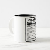 ボーナスパパ栄養事実 ツートーンマグカップ (正面左)