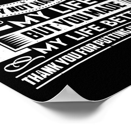 ボーナスパパ父の日が私の人生を良くす感謝している ポスター (角)