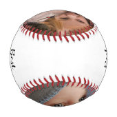 ボーナスパパ父の日の写真野球 野球ボール (裏面)