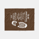 ボーナスパパ父の日の贈り物 フリースブランケット (正面(横))