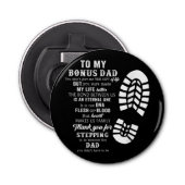 ボーナスパパ父の日の贈り物Stepdad for Daught 栓抜き (正面)